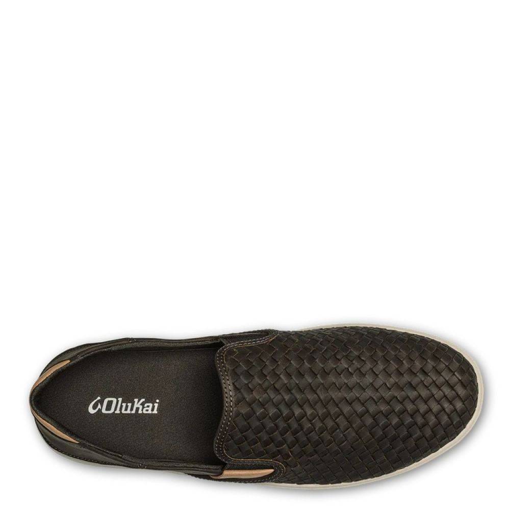 OluKai Men's Lae‘ahi Lauhala in Dark Java
