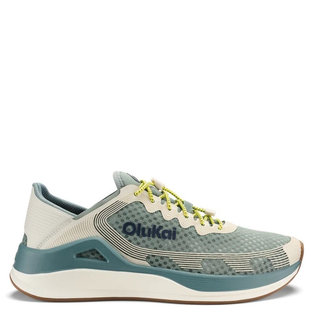 OluKai Men's ʻAhi in Seagreen/White Sand - Getoutside Shoes