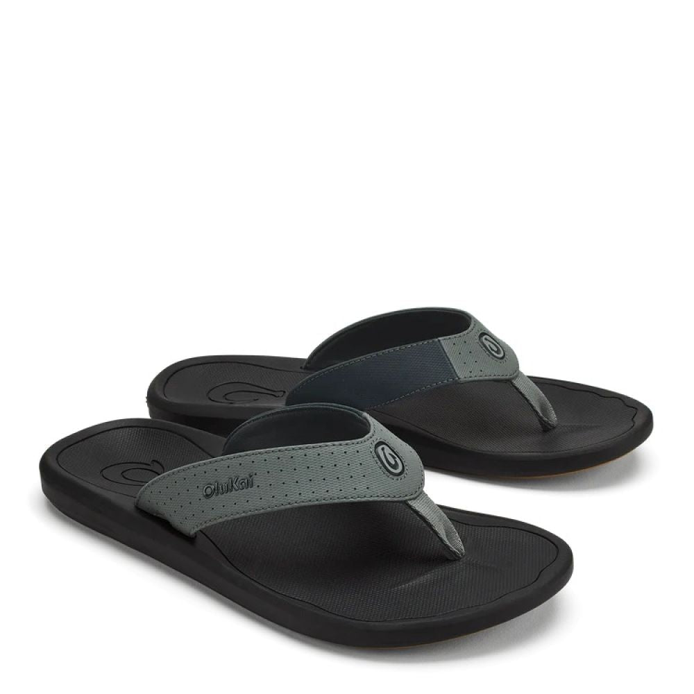 OluKai Men's Ki‘i in Rock/Lava Rock - Getoutside Shoes