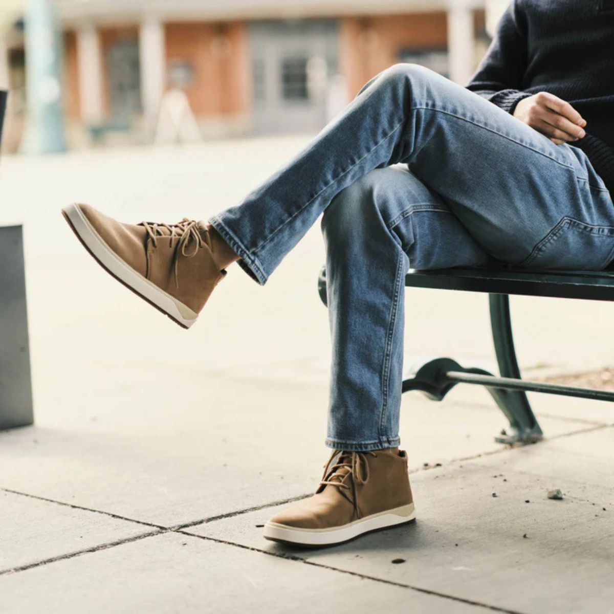 OluKai Men's Papakū 'Ili in Tan - Getoutside Shoes