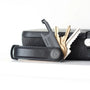 Orbitkey Key Organiser Leather in Black with Black Stitching - Getoutside Shoes