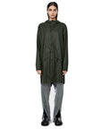 Rains Long Jacket in Green