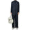 Rains Long Jacket in Navy