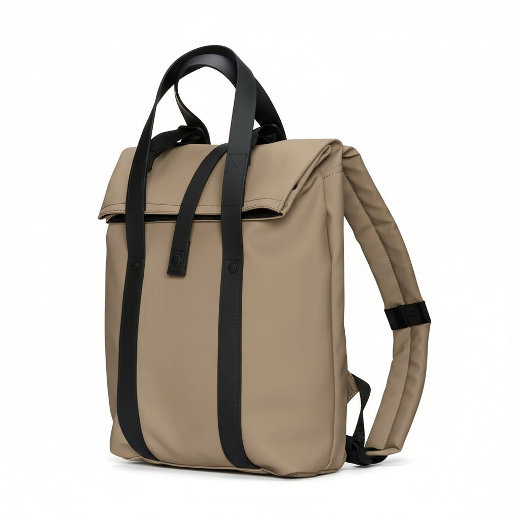 Rains 2 Way Tote Backpack Mini in Beige