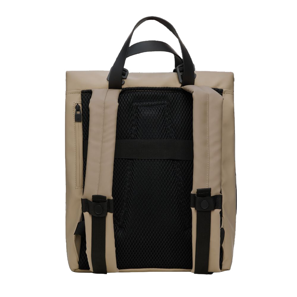 Rains 2 Way Tote Backpack in Beige