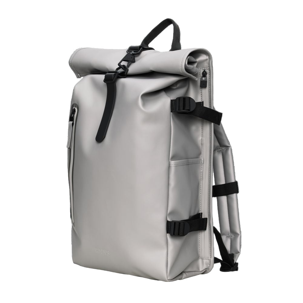 Rains Rolltop Rucksack Large in Nimbus