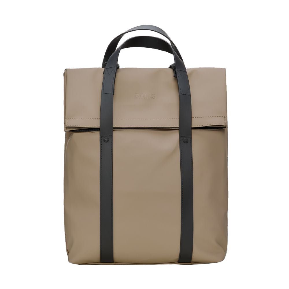 Rains 2 Way Tote Backpack in Beige - Getoutside Shoes