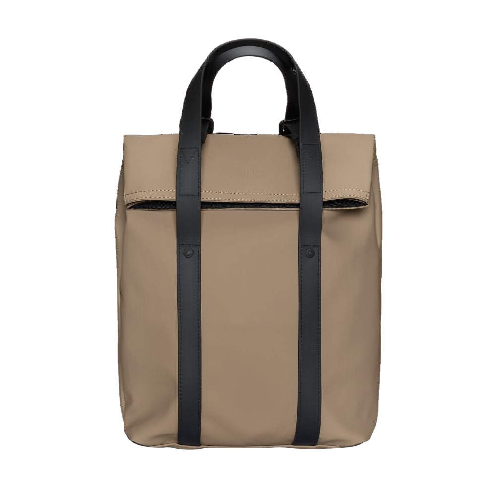 Rains 2 Way Tote Backpack Mini in Beige - Getoutside Shoes
