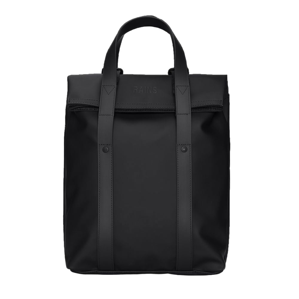 Rains 2 Way Tote Backpack Mini in Black - Getoutside Shoes