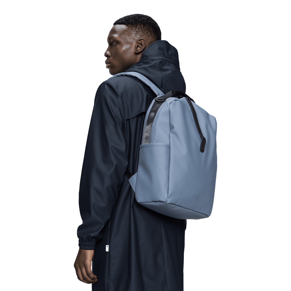 Rains Clip Front Backpack in Blue Dusk - Getoutside Shoes