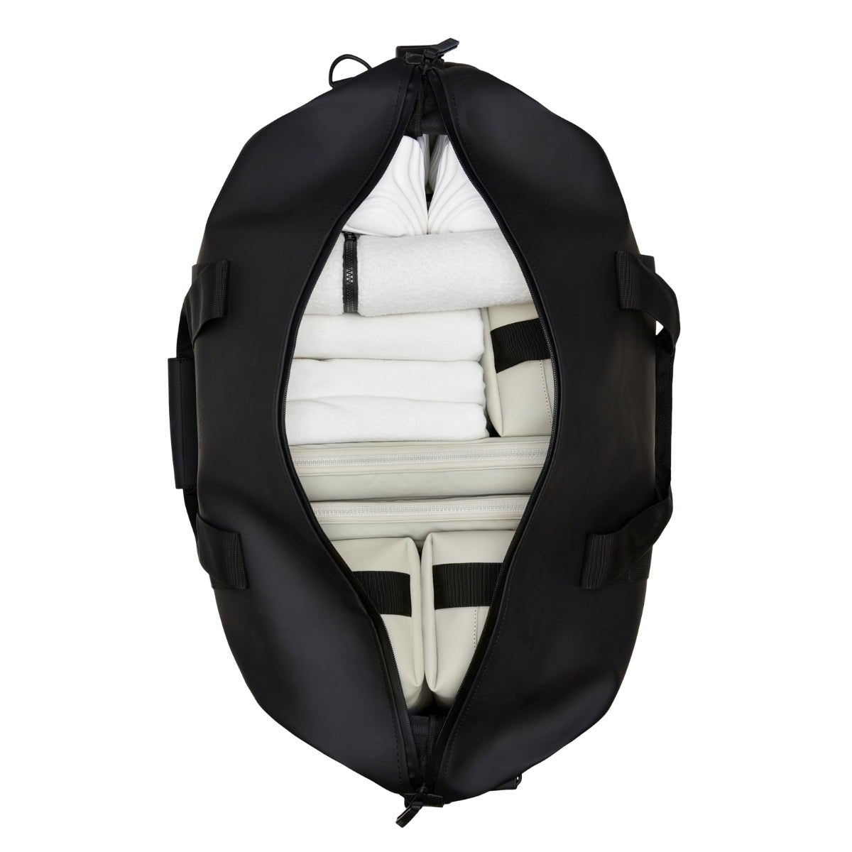 Rains Hilo Weekend Bag Large in Black - Getoutside Shoes