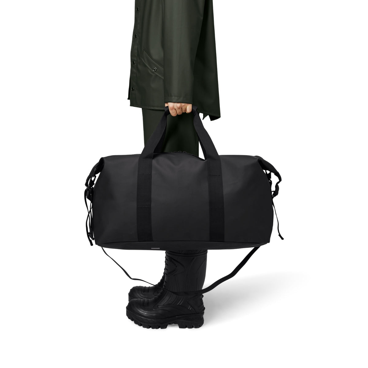 Rains Hilo Weekend Bag Large in Black - Getoutside Shoes