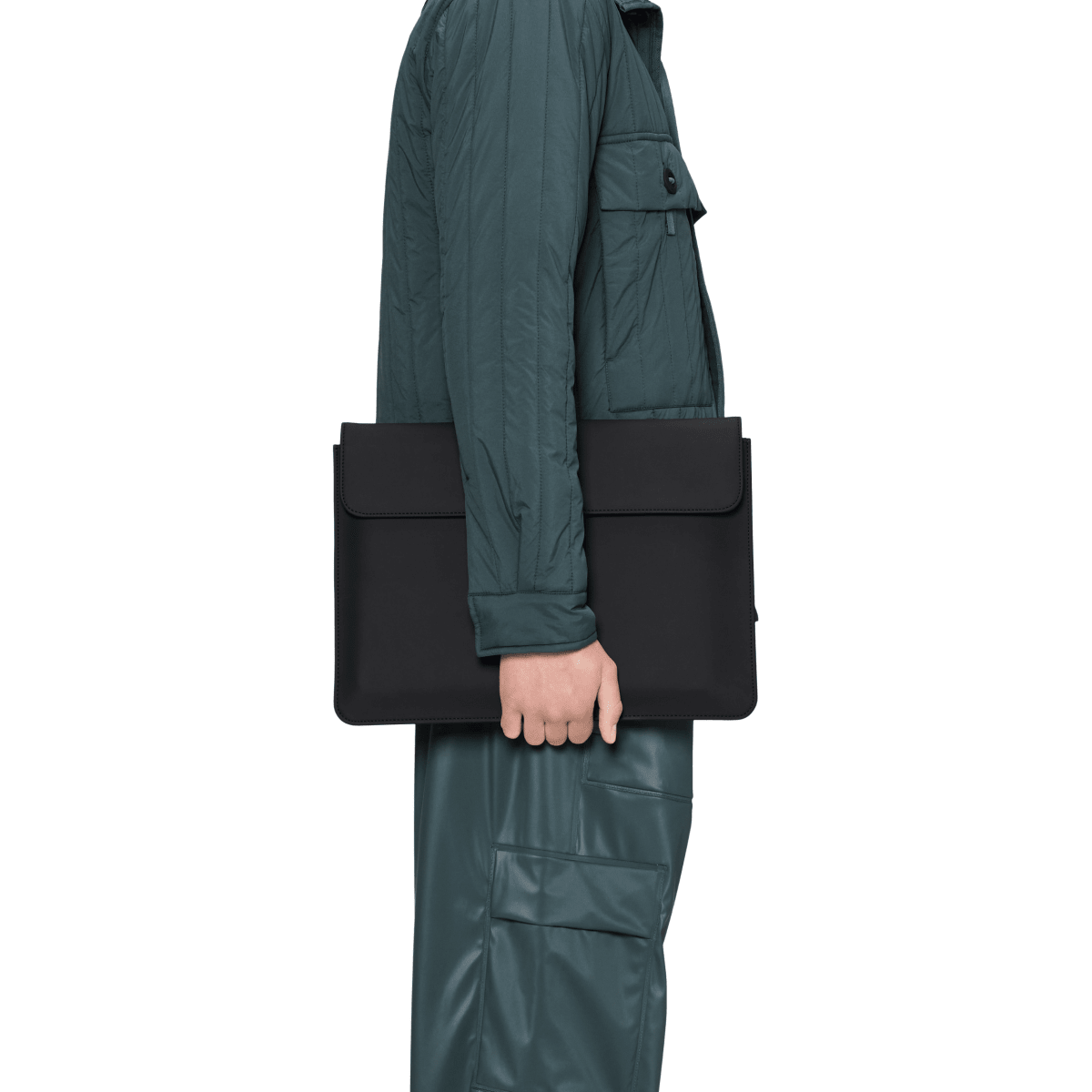 Rains Laptop Portfolio 15″/16″ in Black - Getoutside Shoes