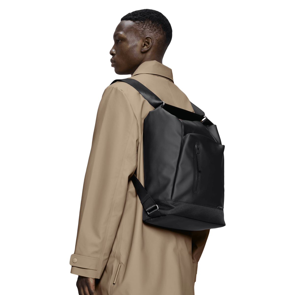 Rains Otaru Hobo Backpack in Black - Getoutside Shoes