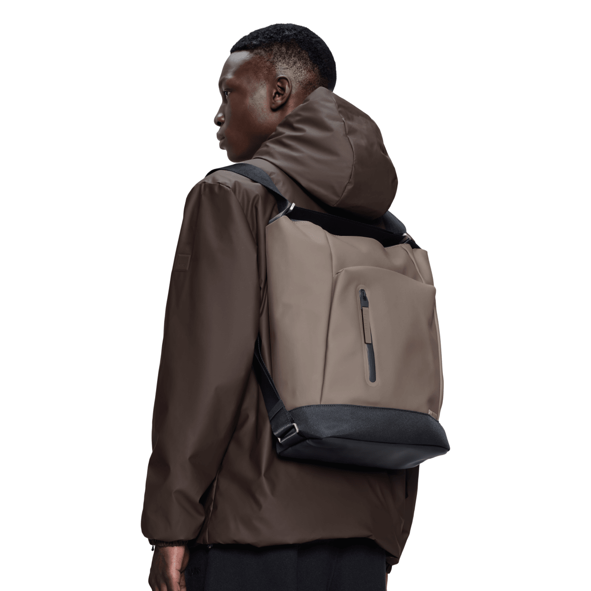 Rains Otaru Hobo Backpack in Cinder - Getoutside Shoes