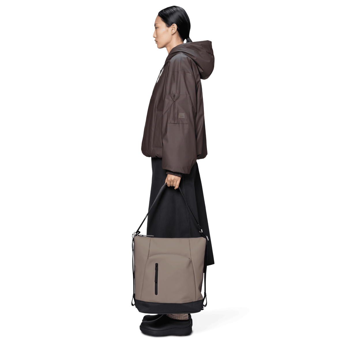 Rains Otaru Hobo Backpack in Cinder - Getoutside Shoes