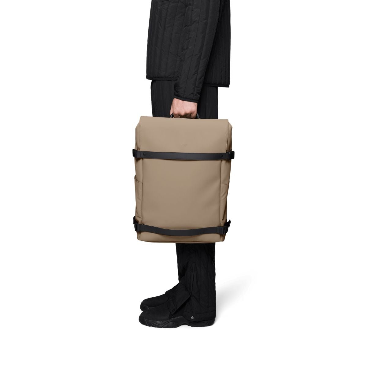 Rains OTG Backpack in Beige - Getoutside Shoes