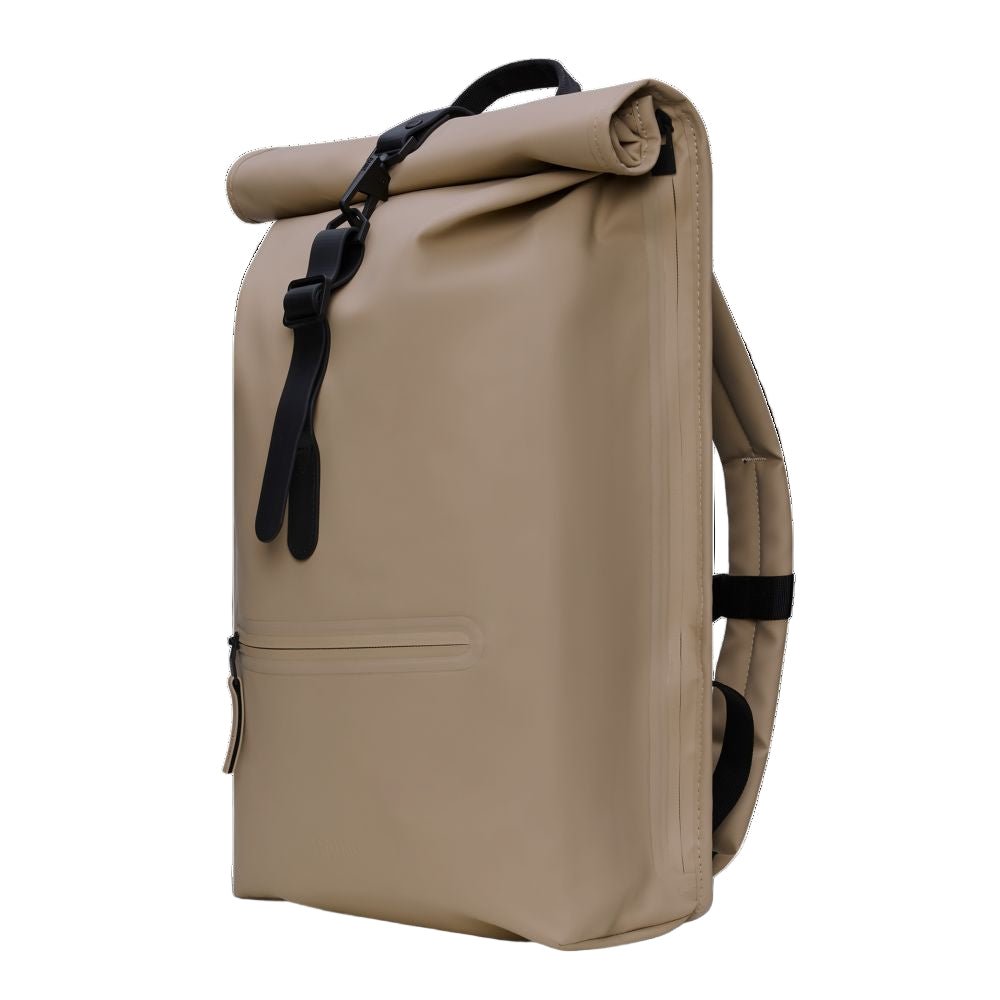 Rains Rolltop Rucksack in Beige - Getoutside Shoes