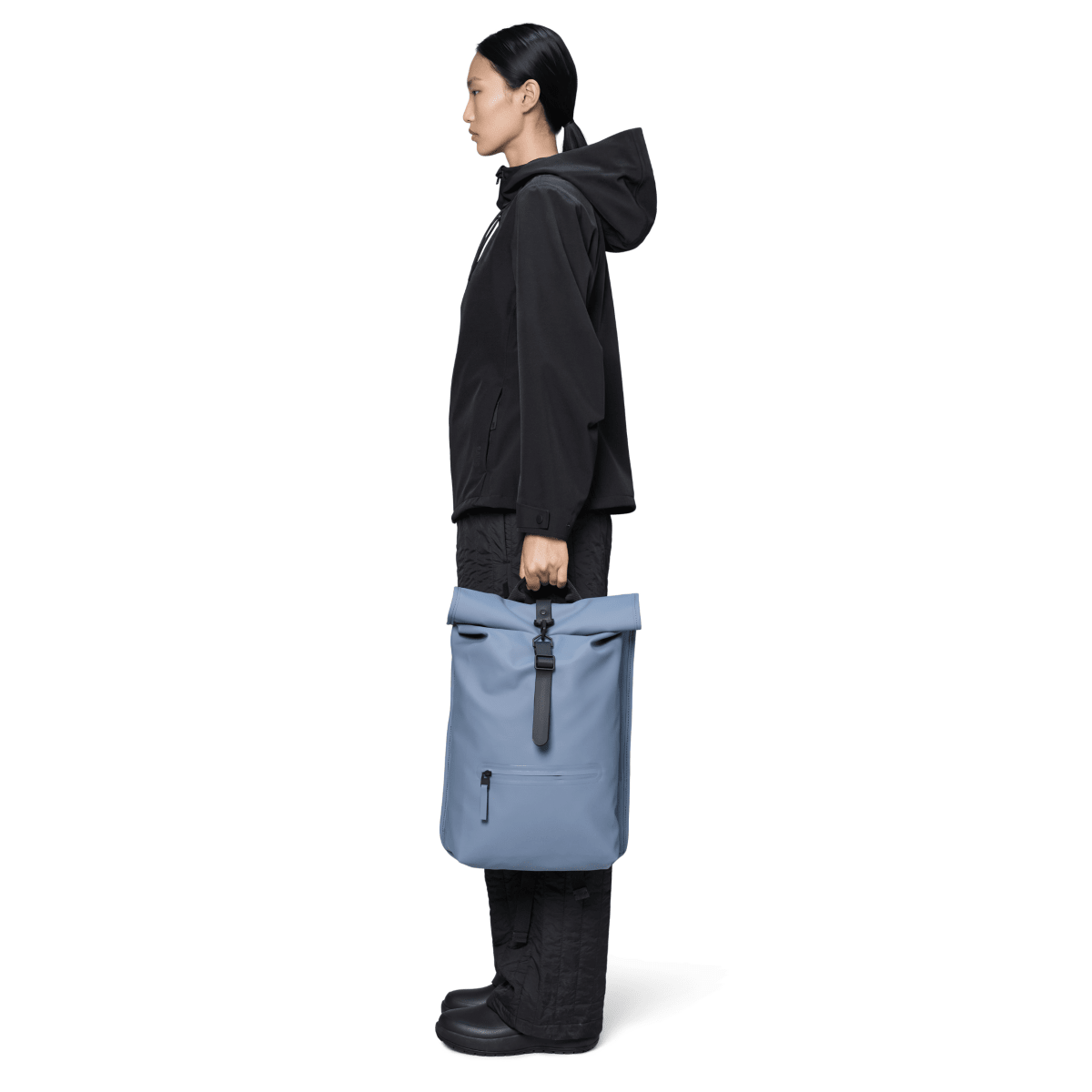 Rains Rolltop Rucksack in Blue Dusk - Getoutside Shoes