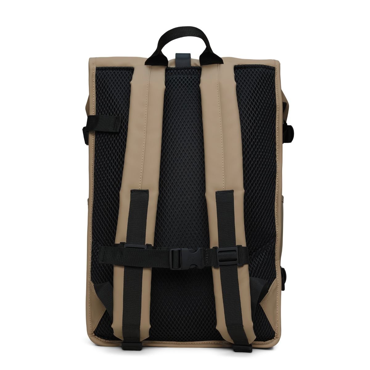 Rains Rolltop Rucksack Large in Beige - Getoutside Shoes