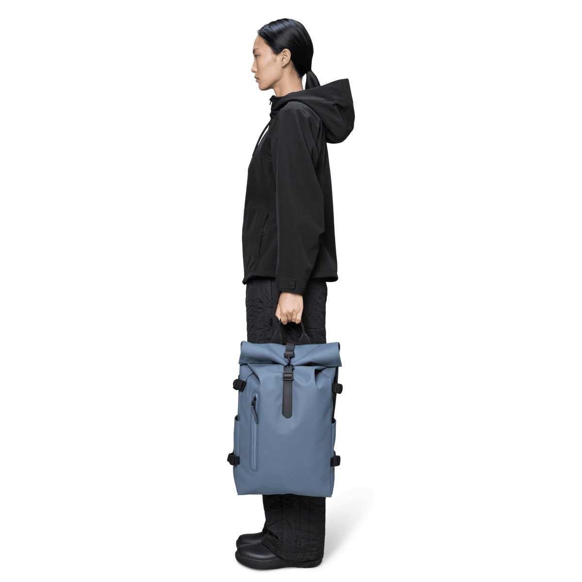 Rains Rolltop Rucksack Large in Blue Dusk - Getoutside Shoes