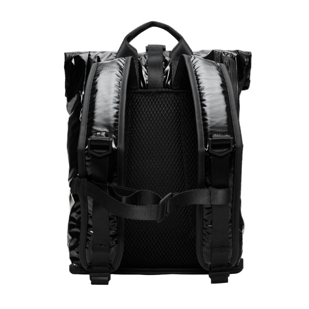 Rains Sibu Rolltop Rucksack Mini in Black - Getoutside Shoes