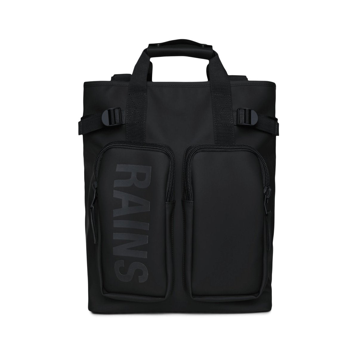 Rains Texel Tote Backpack in Black - Getoutside Shoes