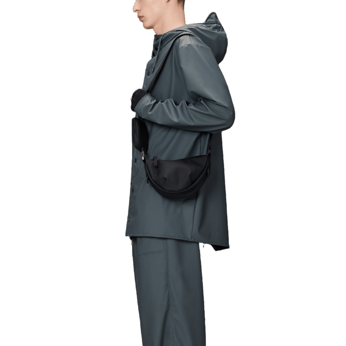 Rains Valera Shoulder Bag Mini in Black - Getoutside Shoes