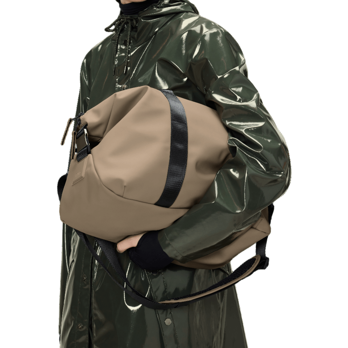 Rains Valera Weekend Bag Small in Beige - Getoutside Shoes