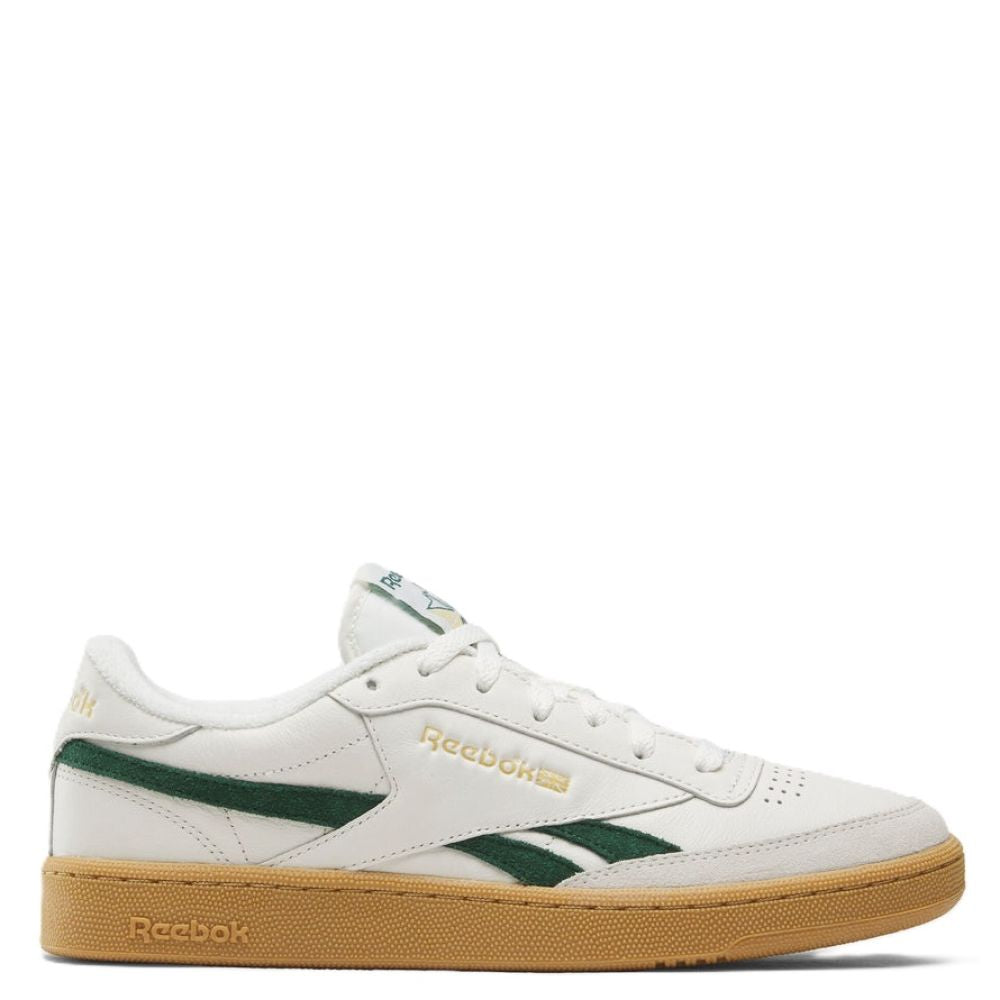 Reebok Men's Club C Revenge Vintage in Chalk/Dark Green/Gum