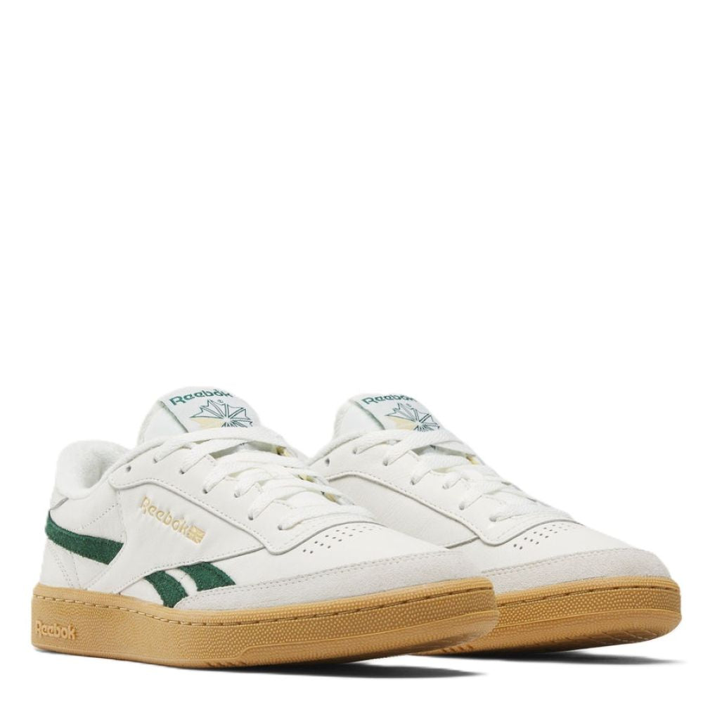 Reebok Men's Club C Revenge Vintage in Chalk/Dark Green/Gum