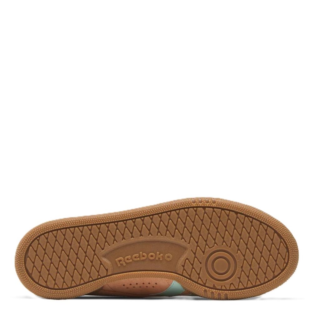 Reebok Women's Club C Grounds UK in Sun Kissed Orange/Glitch Aqua/Chalk White