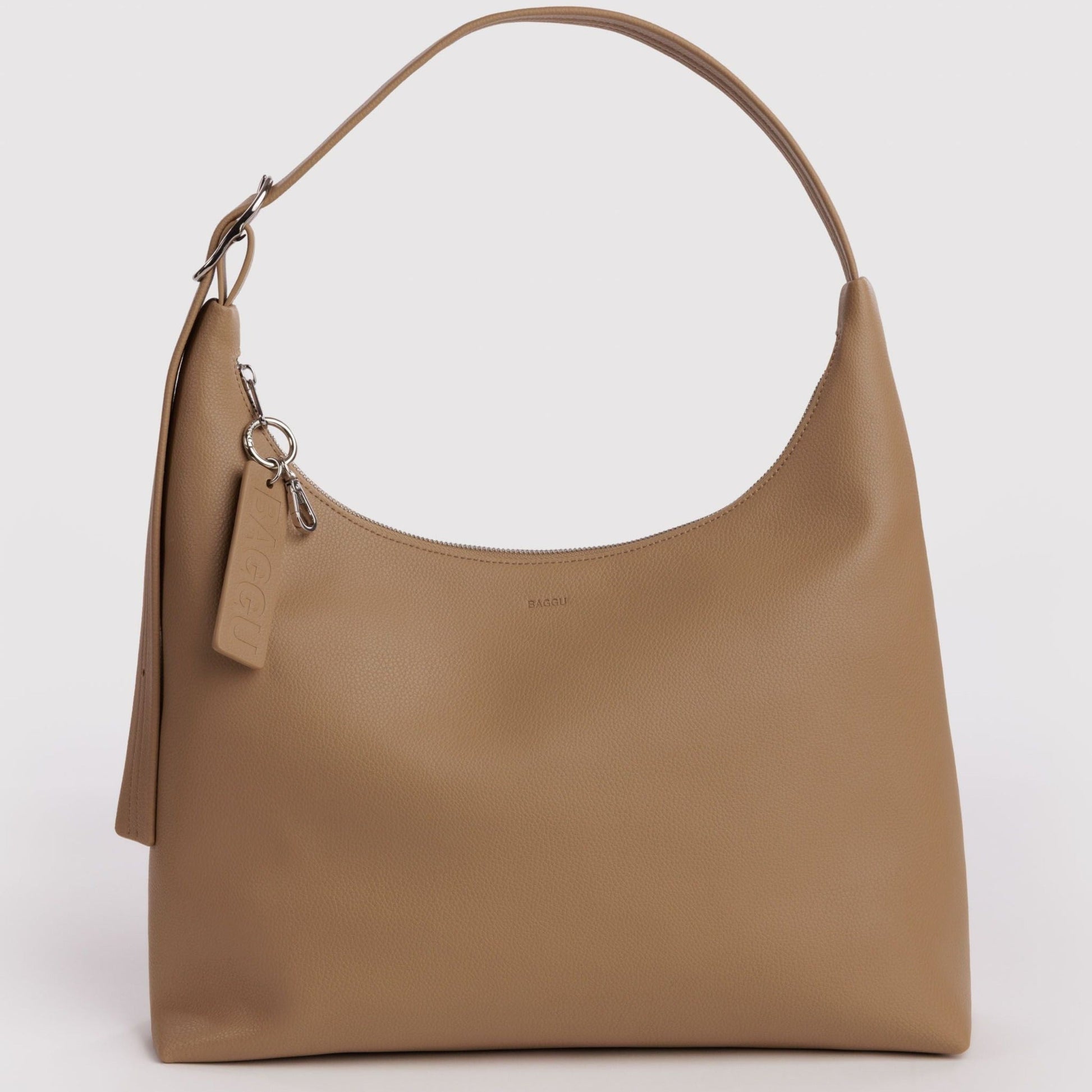 Baggu Recycled Leather Shoulder Bag in Dune