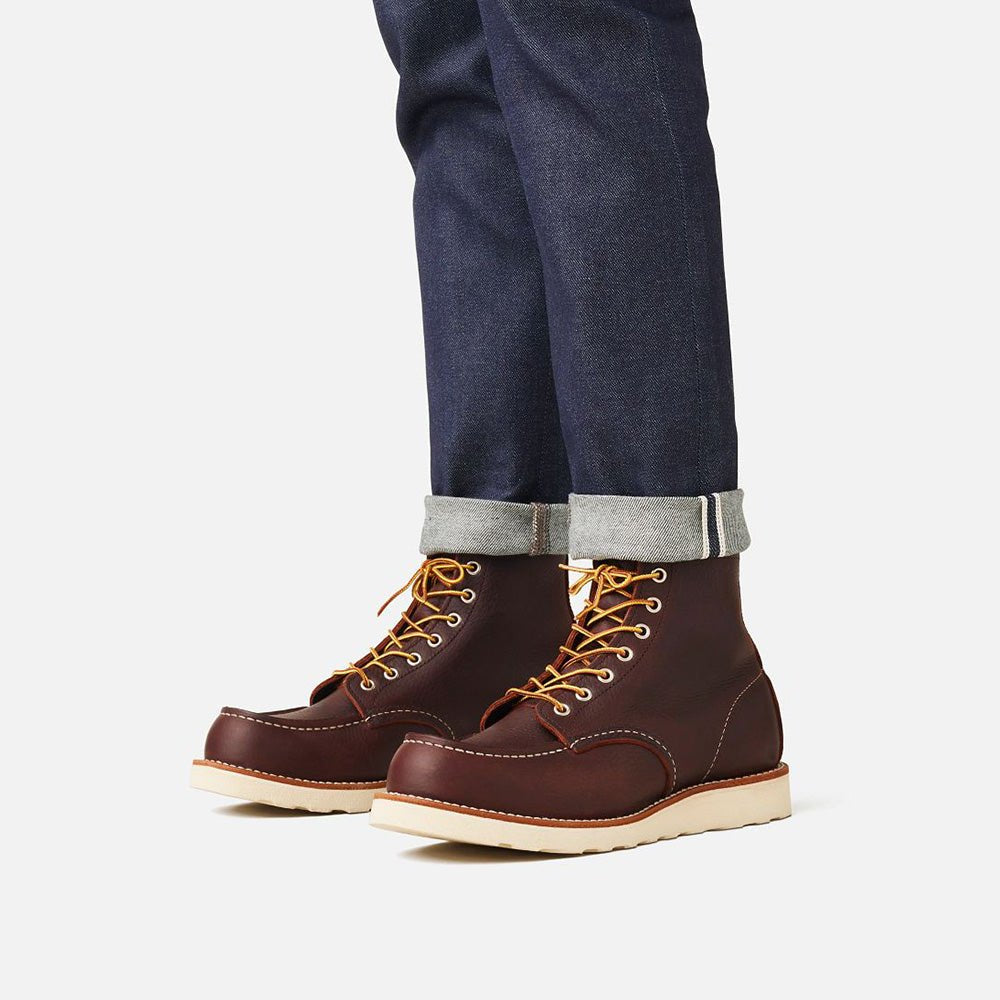 Red Wing Men's Classic 6 Inch Moc 8138 in Briar Oil Slick - Getoutside Shoes
