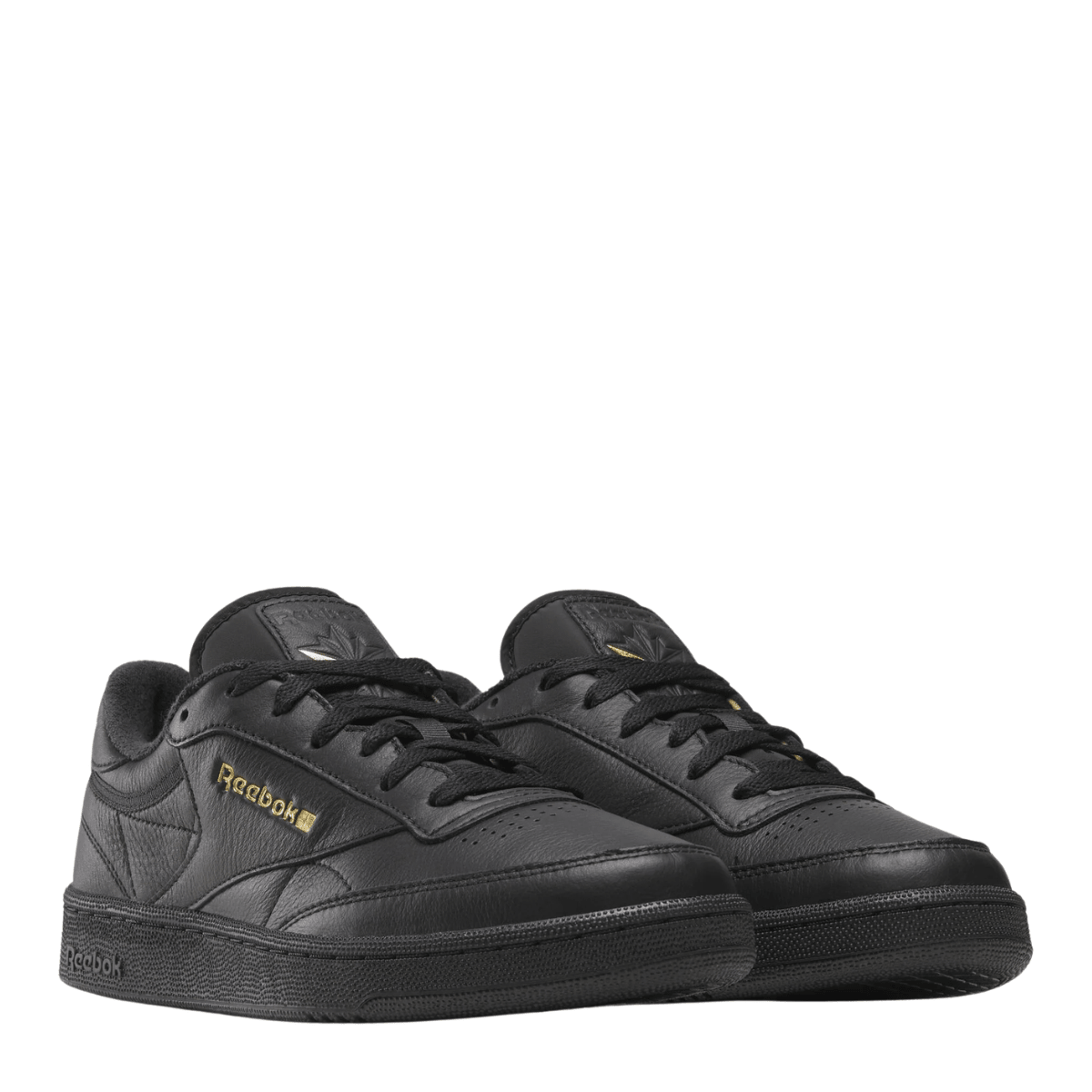 Reebok Men's Club C 85 in Black/Almost Black/Gold - Getoutside Shoes