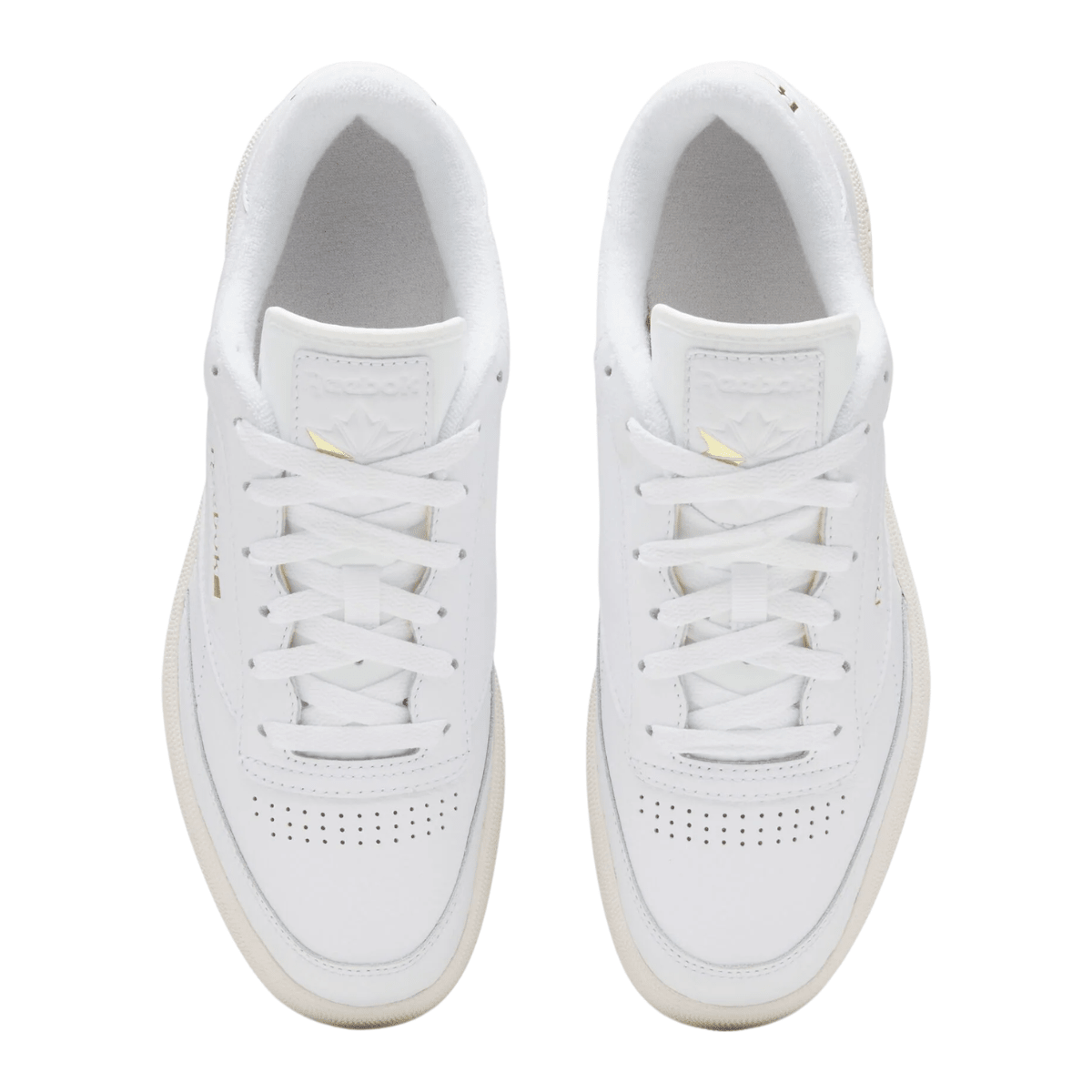 Reebok Men's Club C 85 in Ftwr White/Chalk/Gold - Getoutside Shoes