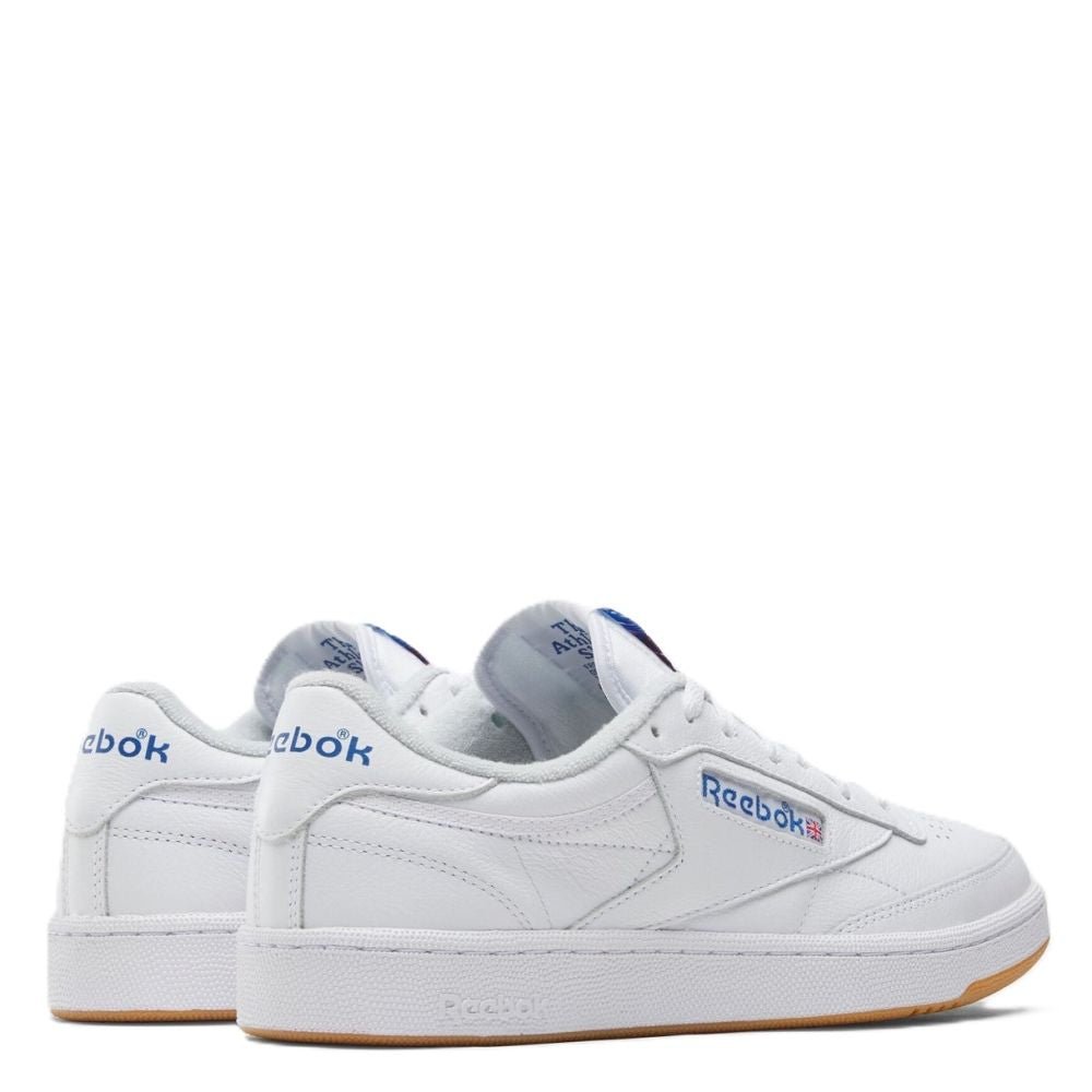 Reebok Men's Club C 85 in Ftwrwhite/Blue/Gum - Getoutside Shoes