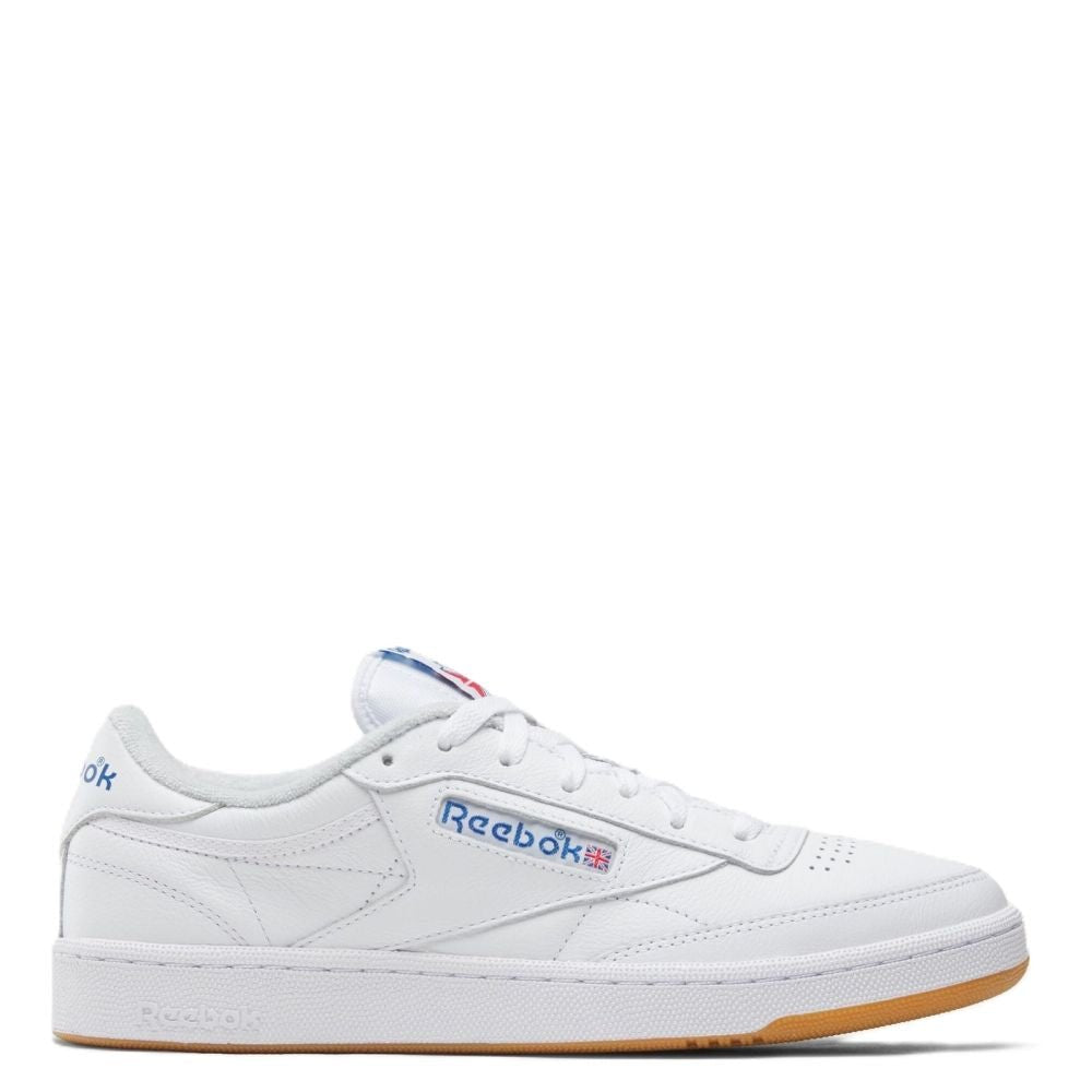 Reebok Men's Club C 85 in Ftwrwhite/Blue/Gum - Getoutside Shoes