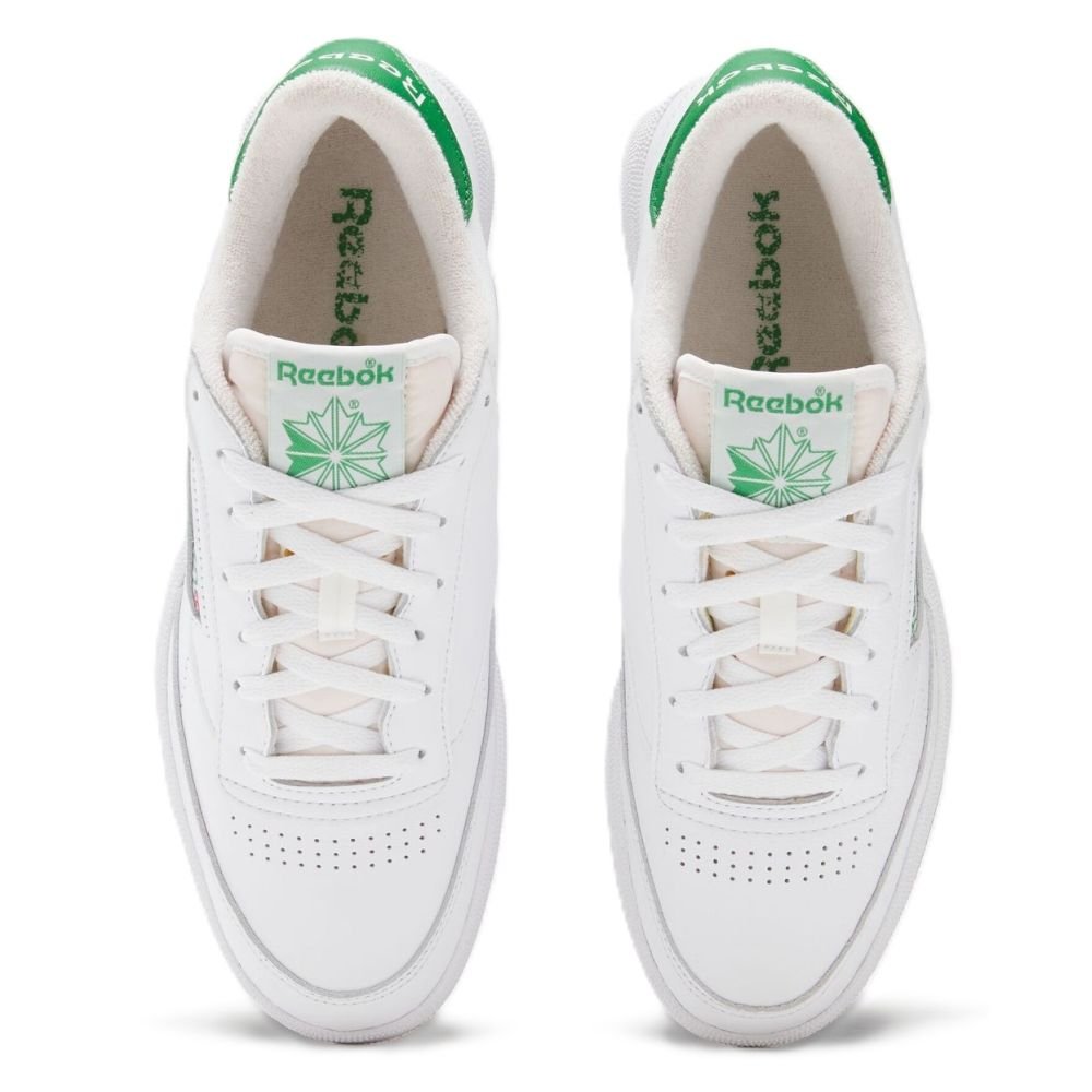 Reebok Men's Club C 85 in Ftwrwhite/Glen Green/Rubber - Getoutside Shoes