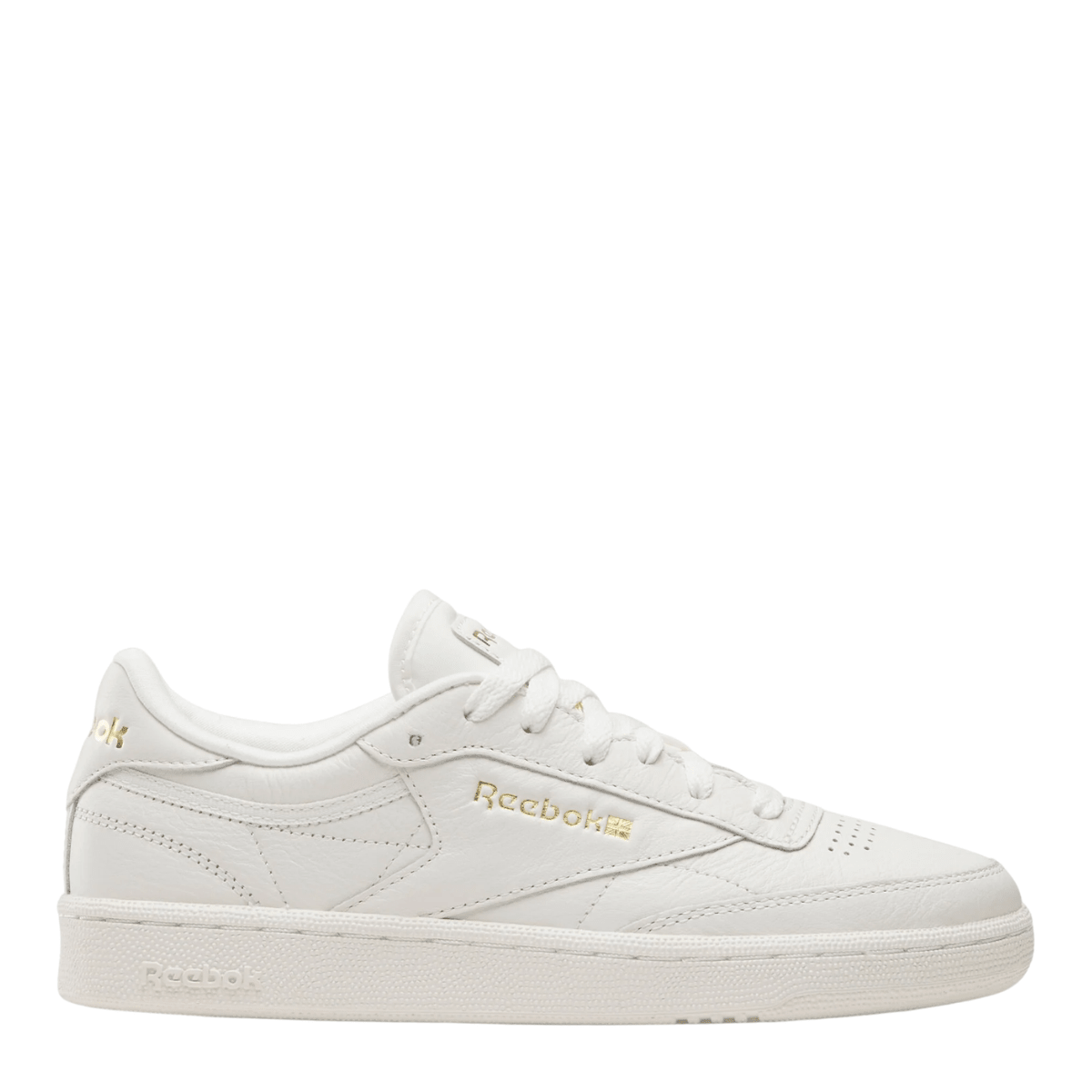 Reebok Women's Club C 85 in Chalk/Gold Metallic - Getoutside Shoes