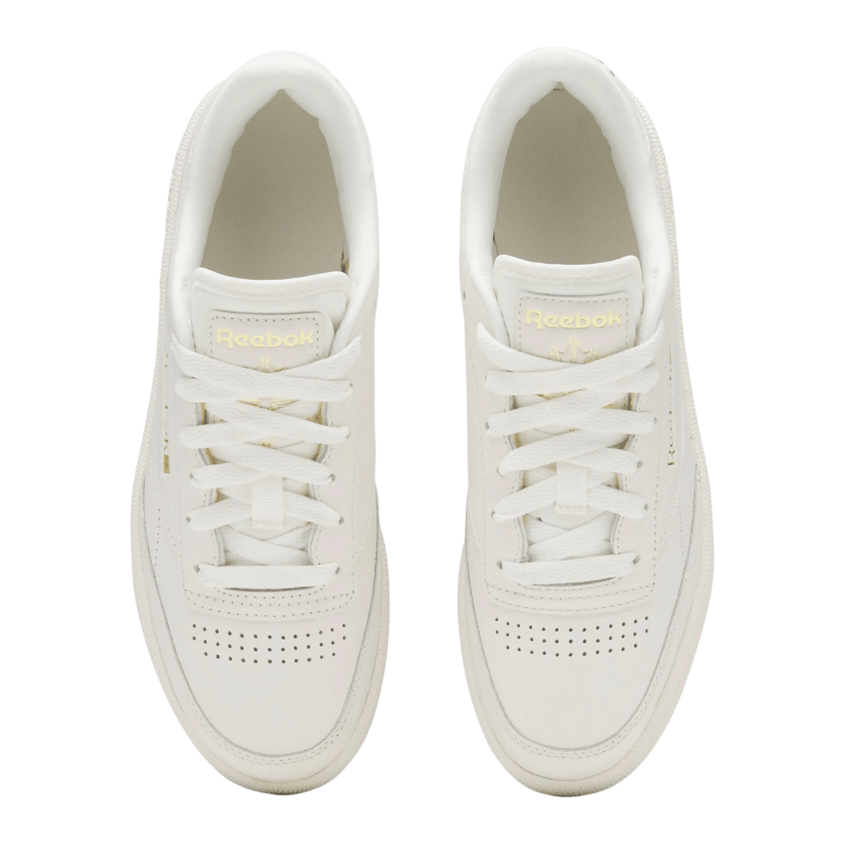 Reebok Women's Club C 85 in Chalk/Gold Metallic - Getoutside Shoes