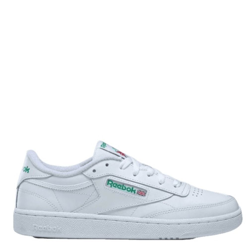 Reebok Women's Club C 85 in White/Glen Green - Getoutside Shoes