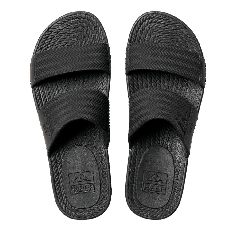 Reef Women's Water Vista Slide in Black - Getoutside Shoes