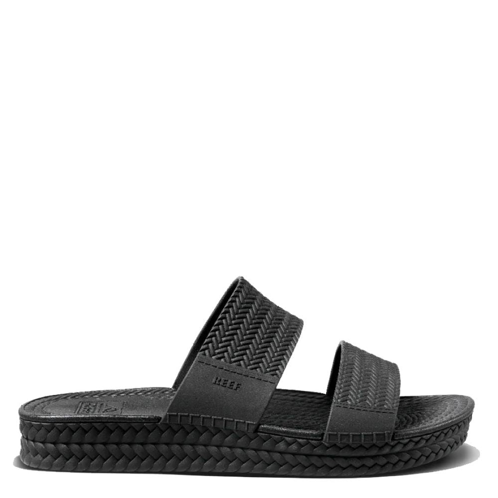 Reef Women's Water Vista Slide in Black - Getoutside Shoes