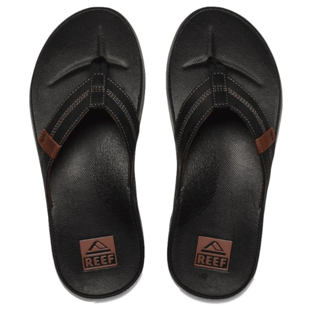 Reef Men&#39;s Santa Ana LE in Black/Tan