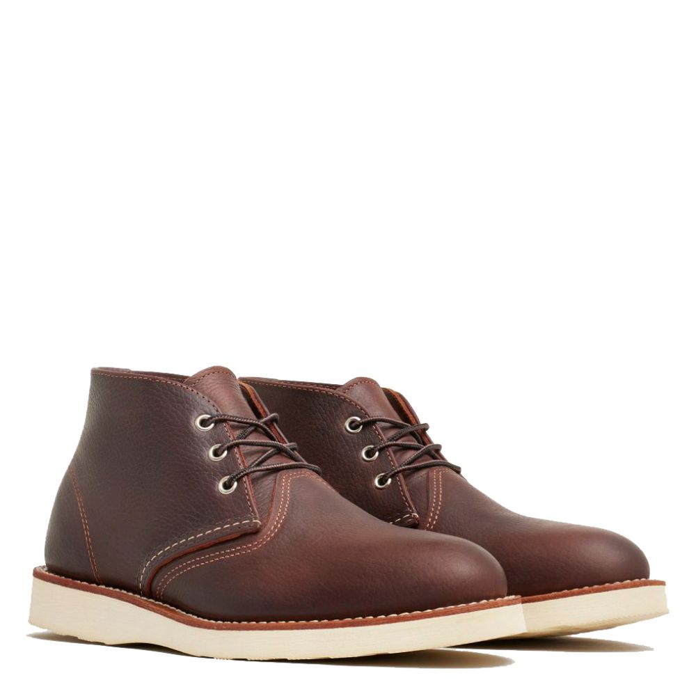 Red Wing Men&#39;s Work Chukka 3141D in Briar Oil-Slick Leather