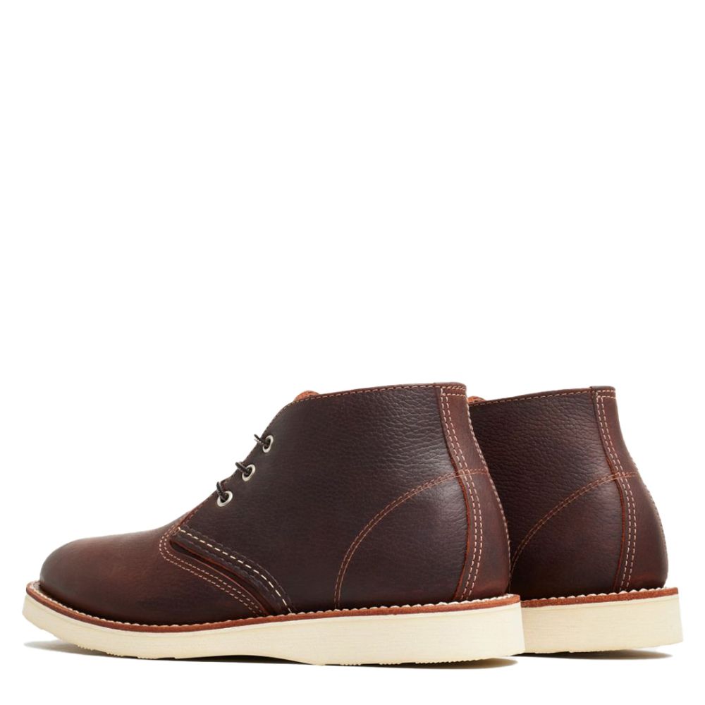 Red Wing Men&#39;s Work Chukka 3141D in Briar Oil-Slick Leather