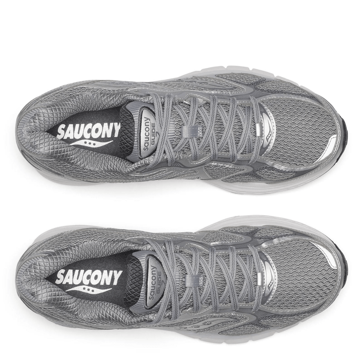 Saucony Men's ProGrid Guide 7 in Grey/Silver - Getoutside Shoes
