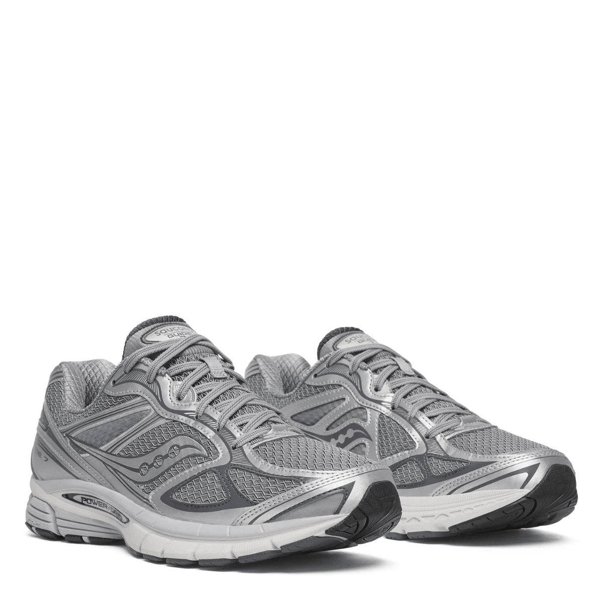 Saucony Men's ProGrid Guide 7 in Grey/Silver - Getoutside Shoes