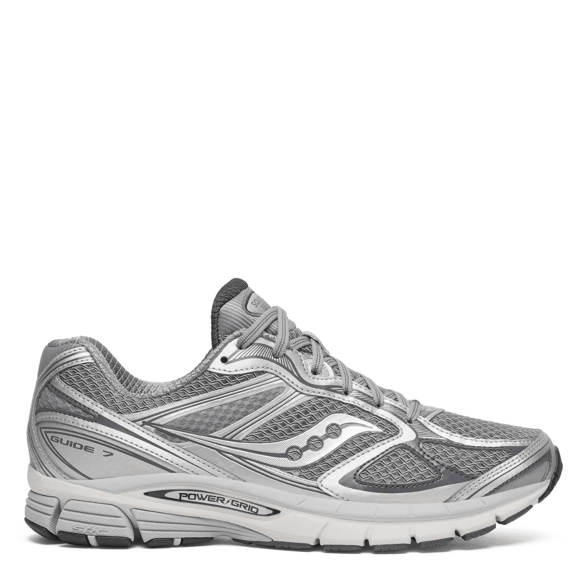 Saucony Men's ProGrid Guide 7 in Grey/Silver - Getoutside Shoes